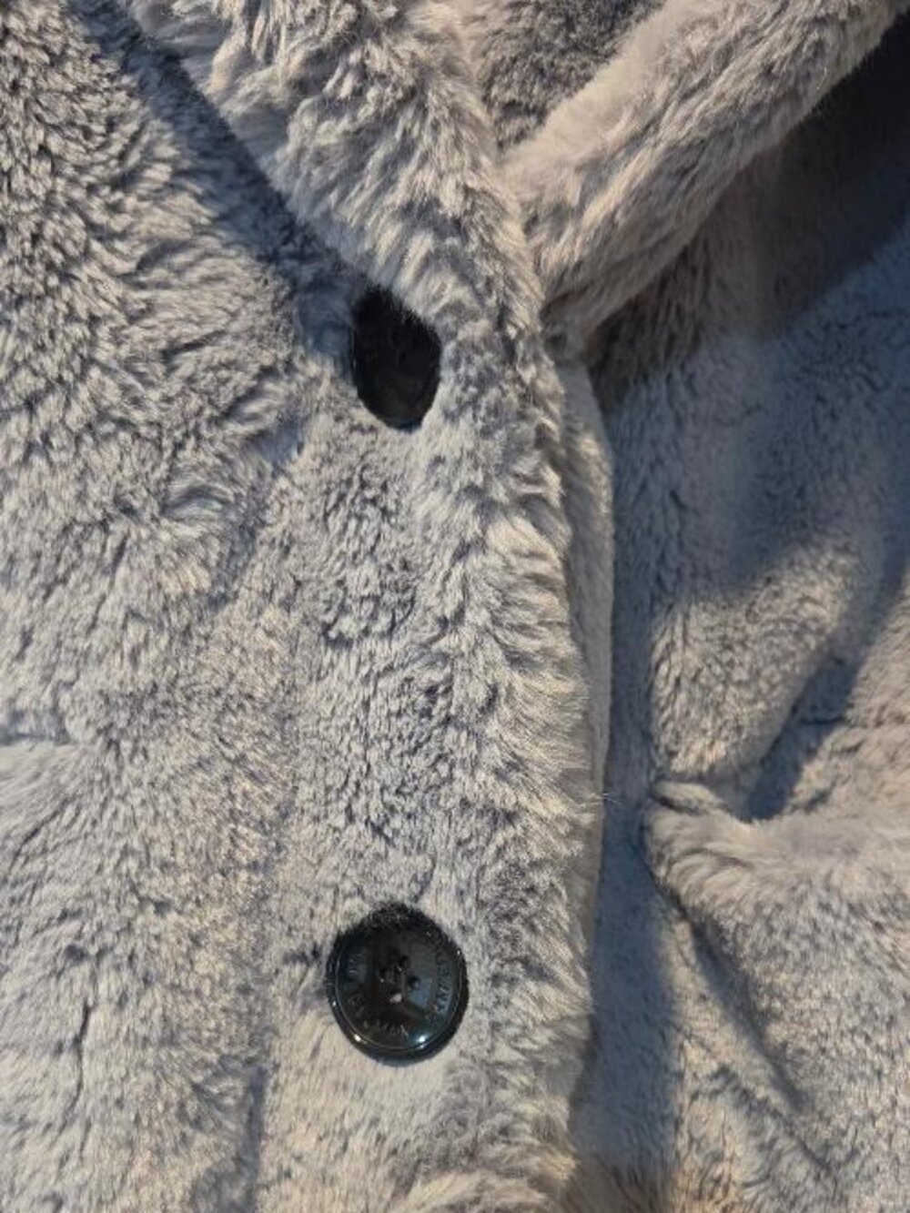 Sam Edelman Faux Fur Notch Collar Teddy Coat - Picture 3 of 7